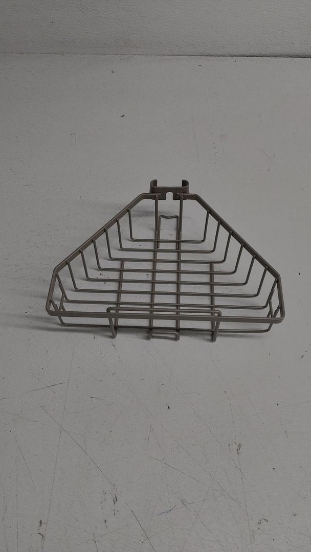 Sturdy Stainless Steel Corner Shower Caddy Basket, 9.5-Inch, Satin Nickel, Wall Mounted – Design House