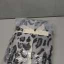 Cozy Bliss Luxury Faux Fur Throw Blanket Leopard Print, Non Shedding Double Sided Sherpa Blankets Super Soft Fluffy Thick Warm Throws Home Decor for Couch Bed Sofa Women,50"*60"Inches Snow Leopard