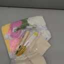 TINDTOP Punch Needle Kits, Flowers Punch Embroidery Kits for Adults Beginner, Tool with Punch Needle Fabric, Hoops, Yarns and Sewing Needles