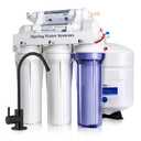 iSpring RCC7-BLK, NSF/ANSI 58 Certified, 5-Stage Reverse Osmosis System, RO Water Filter System Under Sink, 75 GPD, Stylish Black RO Faucet, Easy Top-Mounted Faucet Design with U.S. Patent