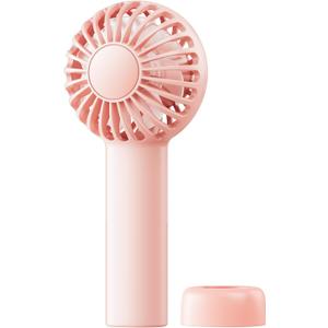 SWEETFULL Mini Portable Fan - Rechargeable Handheld Fan, 3 Speeds Personal Small Hand Gifts for Travel Essentials, Lash, Makeup, Eyelash, Kids, Girls, Women - USB, Cute Design Pink