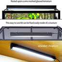 REPTI ZOO T5 HO UVB Lighting Combo Kit, Terrarium Hood Comes with Desert 10.0 UVB T5 Lamp (24W)