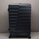 Coolife Luggage Suitcase Carry on Hardside PC+ABS Spinner TSA Lock Telescopic Handle (Teal blue)