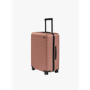 Away Medium Checked Luggage, Lightweight Hard Shell Suitcase with Spinner Wheels, Durable Rolling Luggage, TSA Lock, 26 Inch, Clay Pink