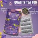 Jasmali Butterfly Pea Flower Tea - 60 Tea Bags, Herbal Tea, Vacuum Sealed for Freshness, Sourced from Thailand, Caffeine Free, Gluten Free, Vegan, Plant-Based, Blue Pea Flower Tea