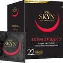 SKYN Extra Studded, 22 Count, Lubricated Latex-Free Condoms, Unique Texture Intensifies Every Moment