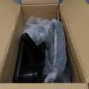 BestOffice | Ergonomic Office Chair | Mid-Back Swivel Desk Chair | Breathable Backrest & Lumbar Support | Adjustable Height | Sponge Seat | Rolling Wheels | Black | for Adults & Women