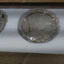 Black Gold Crystal Bathroom Vanity Light, Modern 4-Lights Bathroom Light Fixtures Over Mirror, Crystal Wall Lighting with Polished Gold Finish