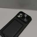 SSLOTSCASE for iPhone 17 Pro Max Case with Card Holder & Kickstand & Slide Camera Lens Cover & Camera Stand & Wallet, Military-Grade Heavy Duty Phone Case Cover for iPhone 17 Pro Max 5G 2025, Black