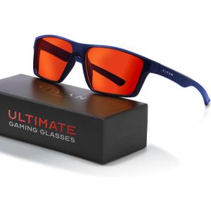 Titan Gaming Glasses, Blue Light Blocking, Night Driving Glasses for Men, Computer Protection, Gift for Gamers
