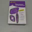 Hertzko Dog Slicker Brush and Dog Hair Remover - Self-Cleaning Brush for Cats and Dogs - Pet Hair Remover Brush for Fur - Gently Removes Mats, Tangles, and Loose Hair - Ideal for Home Use (Purple)