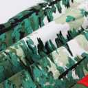 Dressever Women's Vintage A-line Printed Pleated Flared Midi Skirts (Green)