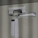 Tokluck PS5 Slim/Pro Horizontal Cooling Stand for Disc & Digital, Dual Controller Charger with 3-Level Cooling Fan, PS5 Stand for Pro & Slim Console (NOT Fit 2020 Regular Version) (White)