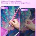 Electric Diamond Painting Pen  Plug-in Vacuum Drill Picker Tool with Built-in Tray, No Wax Needed, USB Diamond Art Painting Pen for Adults & Kids, E-Painter for Diamond Painting Kits(Purple)