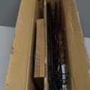 EsLuker.ly Rotating Earring Display Holder Stand for Vendors Events Selling, Large Capacity 64 Hooks Jewelry Rack with Wooden Base for Earring Card Sales, Enhances Retail Display Visibility (Brown+Black)