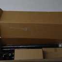 KAMANINA Black Curtain Rod for Windows 72 to 144 Inches (6-12ft) Long Heavy Duty Curtain Rods, 7/8 Inch Adjustable Drapery Rods with Decorative Netted Texture Finials