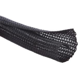 Alex Tech 10ft - 3/8 inch Cord Protector Wire Loom Tubing Cable Sleeve Split Sleeving For USB Cable Power Cord Audio Video Cable Protect Cat From Chewing Cords - Black
