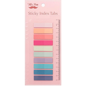 Mr. Pen- Colorful Sticky Tabs, 1600 Pcs, Transparent Page Markers, Annotating Book Tabs (Morandi and Vintage)