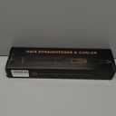 2 in 1 Curler and Straightener Travel Dual Voltage Curling Iron 1.25 Inch Normal Size Hair Curler Ceramic with EU/UK Plug Adapter for Travel Curling Wand Adjustable Temperature and Anti-Tangle (Blackpink)