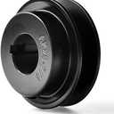 MINERGUY AK25-7/8 Mechanical V-Belt Pulleys, 2.5" OD 7/8" Fixed Bore, Single Groove, Cast Iron, for 3L, 4L, A, AX V-Belt