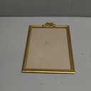 Vintage Gold Picture Frame with Rose Detail, Ornate Tabletop Photo Frame for Home Decor