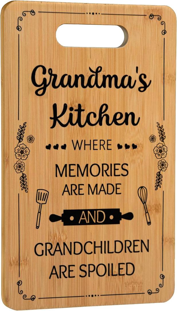 Nana Birthday Gifts for Grandma: Birthday Gifts from Granddaughter Grandchildren Grandson Grandkids - Personalized Cutting Board Birthday Gifts Ideas for Grandmother