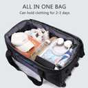 Large Rolling Duffel Bag with Wheels, 34" (130L) Expandable Weekend Travel Waterproof BagExpandable design, 18 x 15 x 31 inches
