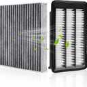 Engine & Cabin Air Filter for Honda Civic L4 1.5L (2016-2021), CR-V L4 1.5L (2017-2022) Air filter for Car Replacement CF11182 CA12050 Automotive Accessories-2 Pack