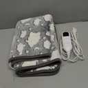 2-in-1 Heating Pads Large for Back Pain 40"x24", Foot Warmers for Feet XXXL Electric Heat Pad for Period Cramps & Full Body, 4 Timer Auto Shut Off(Max 4H)/9 Heat/10ft Cord Heating Blanket,Grey