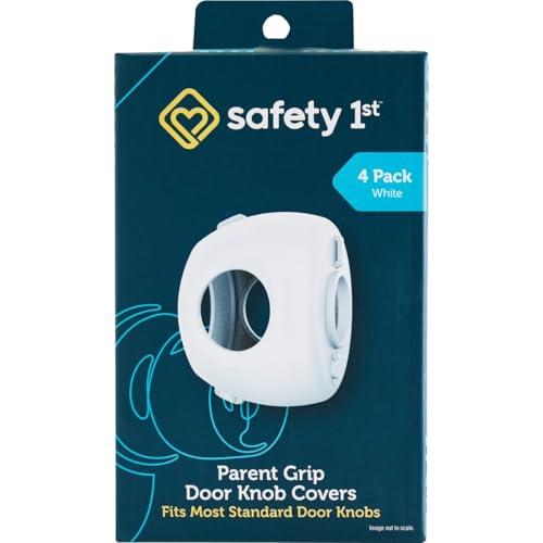 Safety 1st Parent Grip Door Knob Covers, White, One Size,4 Count (Pack of 1) (HS3260600)