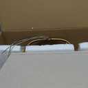 JIMUBEAM Vintage 2-Lights Wall Sconces with Linen Fabric Lampshade, Double Head Bathroom Vanity Lights Fixture in Antique Brass, Indoor Wall Lamps for Bedroom Living Room Hallway Stairway