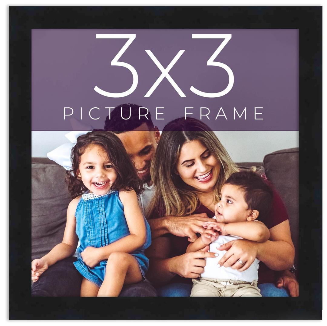 Noir Classique Mid Century Real Wood Picture Frame - 9x17 Inches, 0.75 Inch Width, 0.5 Inch Depth - UV Acrylic, Foam Board Backing & Hanging Hardware