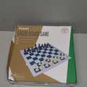 Juegoal 20" Portable Chess & Checkers Set, 2 in 1 Travel Board Games for Kids and Adults, Folding Roll up Chess Game Sets, Extra 26 Checker Pieces, Tournament Thick Mousepad Mat with Storage Bag