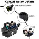 63P-81950-00-00 Relay for Yamaha 4 Stroke Outboard 4 Stroke Engine F150 & 250 40HP 50HP 60HP 75HP 90HP 115HP 150HP 200HP 225HP 250HP TRM6003 Boat Trim Relay 2 Pins Replace 63P819500000 TRM6003