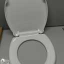 Round Toilet Seat 16.5" - Soft Close, Durable PP Toilet Seat, Easy Installation & Removal, Fits Most Toilet Bowls