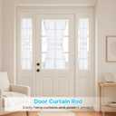 Tension Curtain Rod 28-38 inch Small Tension Rods White Adjustable Spring Tension Curtain Rods 6PCS Mini Curtain Rod Short for Cupboard Closet Rod Kitchen Drawers No Drill Cupboard Cabinets