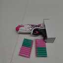 Soft Bullet Toy Pink Dart Blaster, 5-Dart Rotating Drum, 20 Darts, Kids Outdoor Toys Xmas Birthday Gifts for Girls Ages 6+ Years Old