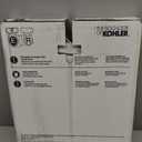 KOHLER 20110-0 Brevia, Slow Close Toilet Seat, Elongated Toilet Seat, Grip-Tight Bumpers Quick-Attach Hardware, White