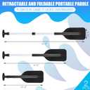 Trader 2 Pack Boat Canoe Paddles Telescoping Collapsible Oar Aluminum 21.3-41.7 in Kayak Paddles Adjustable Length for Kayak Inflatable Dinghy Water Sport Boat Accessories, Medium
