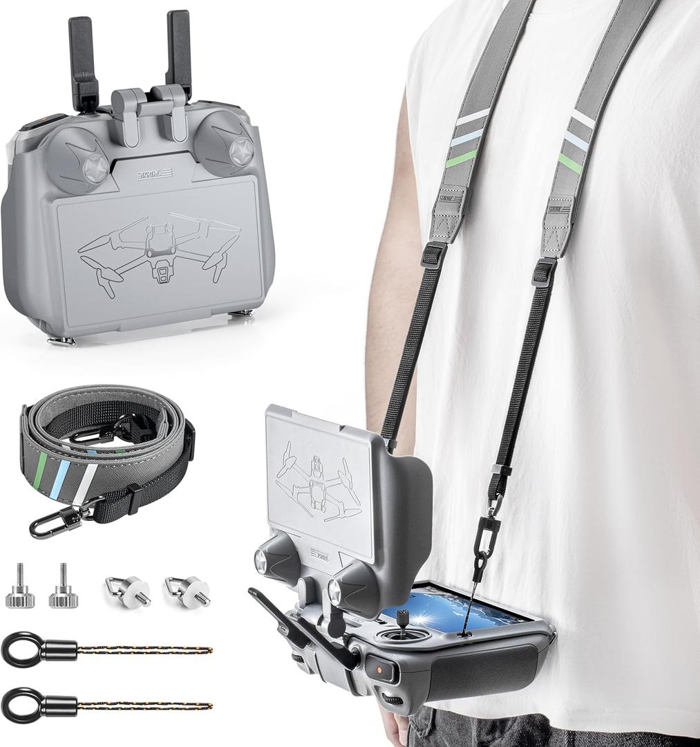 STARTRC Mini 4 Pro Mini 3 Sun Hood+Lanyard for DJI RC 2 and RC Controller, Upgraded 3-in-1 Sunshade Screen Protector for DJI Mini 4 Pro/ Mini 3/ Neo/ Mini 3 Pro/ Air 3/ Mavic 3 Pro Accessories