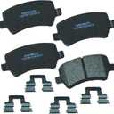 Bendix Premium SBM1307VR Semi-Metallic Rear Brake Pads for Select Models Land Rover LR2, Range Evoque, Volvo S60, S60 Cross Country, S80, V40, V40 V60, V60 V70, V90 XC60, XC70