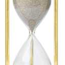 30 Minute Wooden Sand Timer| Natural Sand Color | 7.5x7.5x17cm | Sand Timer, Tea Making Home & Kitchen Office Table | Sand Timer for Kids | Hourglass for Gifts (Pack of 1).