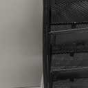 EasyPAG 5 Pocket Mesh Wall File Organizer, Hanging Paper Folder Holder with Classify Label, Vertical Wall Mount Mail Organizer for Office Home Classroom, Black