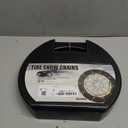 Snow-Chains Easy Install Tire-Chains, One-Pull Fit Design Tire Snow Chains for Passenger Cars, Sedan, SUVs, Emergency Winter Tire Traction Car Tires 215 225 235 245 255 265 - Set of 2 (KN120)