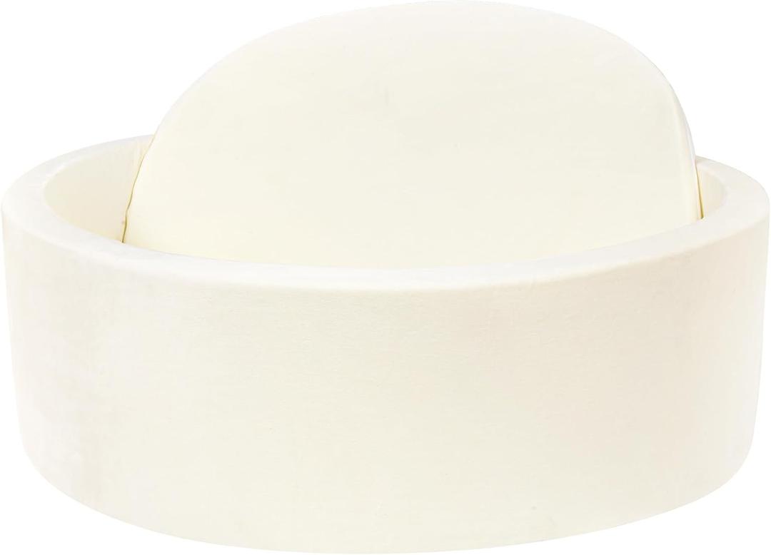 Foam Baby Ball Pit 35.4"x 11.8" for Toddlers, Soft Round Kiddie Playpen Ball Pool for Kids with Soft Memory Sponge, Ideal Gift for Babies Indoor and Outdoor Game (Balls not Included) Apricot Yellow