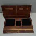 Wooden Nightstand Organizer - Nightstand organizer for men - Phone Key Stand - Mens nightstand organizer with hidden wire grooves - Nightstand Docking Station with felt lining