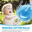 60PCS Reusable Water Balloons, Water Balloons.Cotton Water Balls, Water Splash Balls, Water Balloon Game, Summer Toys and Out, Water Balloons for Kids