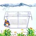 DaToo Fish Breeding Box Aquarium Holding Tank Transparent Fish Isolation Box Acclimation Hatchery Incubator Breeder for Betta Shrimp Clownfish Guppy