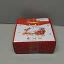 5Pcs Christmas Window Lights, Battery Powered Twinkle Lights Christmas Decorations Indoor Outdoor for Wall Door Porch Balcony Glass Decor with Suction Cup & Timer