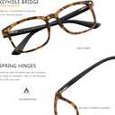 Vintage Square Progressive Multifocal Presbyopic Glasses, Photochromic Gray Sunglasses for Men Women Readers (Dark Tortoise,+0.00/+1.50 Magnification)